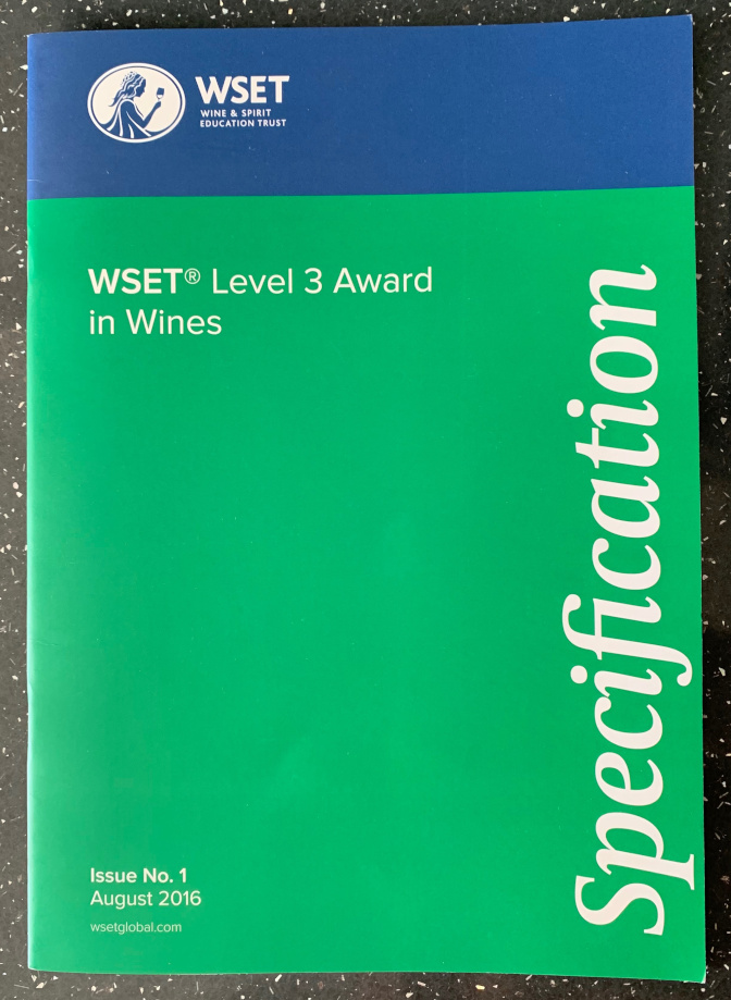 Specification booklet for the WSET level 3
